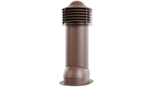 Труба вентиляционная Viotto, для готовой мягкой и фальцевой кровли, d-150мм, утепленная, коричневый шоколад (RAL 8017)