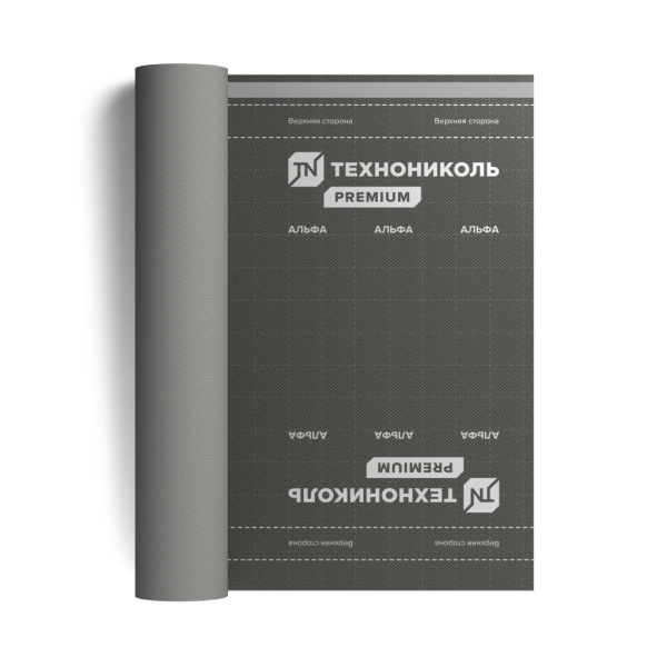 Гидро-ветрозащитная диффузионная мембрана ТЕХНОНИКОЛЬ АЛЬФА ВЕНТ 130 (1,5 х 50 м)